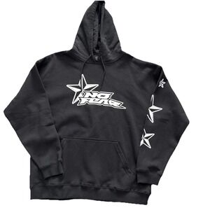NO FEAR Fearless Star Hoodie Sweatshirt Adult Size Small Black pullover